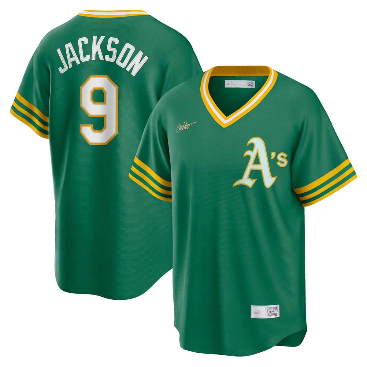 【公式グッズ】MLB アスレチックス レジー・ジャクソン ユニフォーム Nike/ナイキ メンズ グリーン (MLB Nike Men's Official Cooperstown Player Jersey) 20,017円