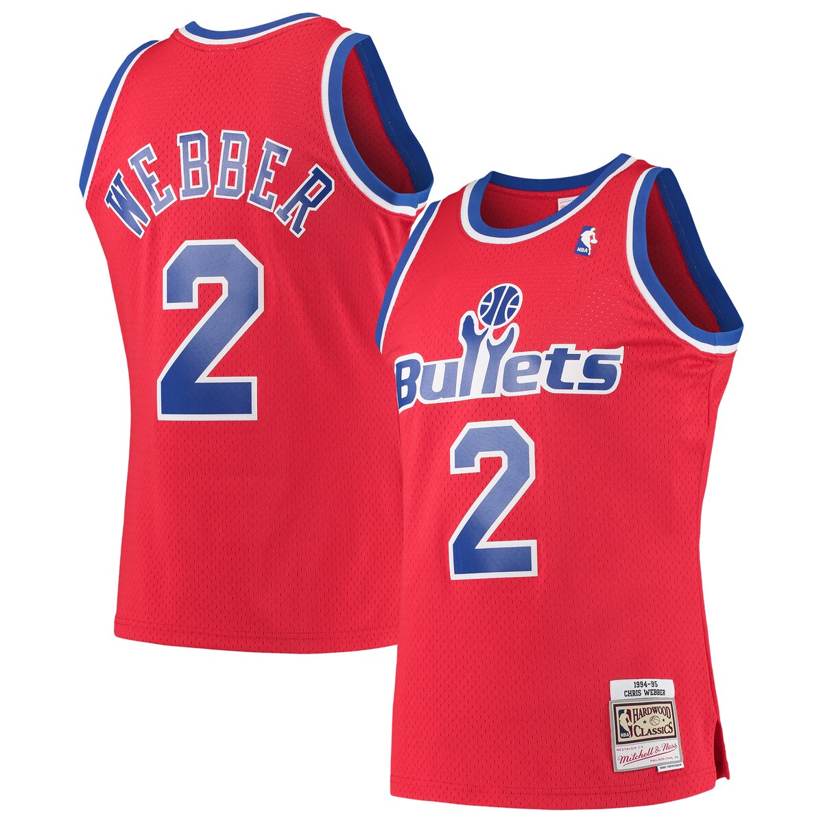 【公式グッズ】NBA ブレッツ クリス・ウェバー ユニフォーム Mitchell & Ness/ミッチェル&ネス メンズ レッド (MNC NBA HWC Mens Swingman Jersey)