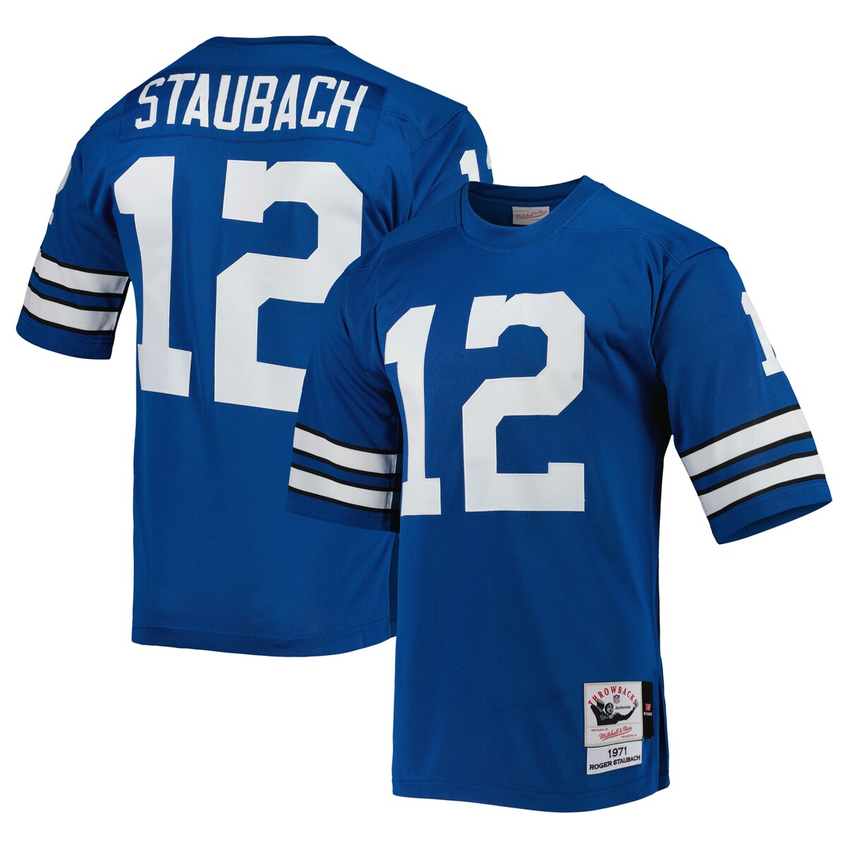 【公式グッズ】NFL カウボーイズ ロジャー・ストーバック オーセンティック ユニフォーム Mitchell & Ness/ミッチェル＆ネス メンズ ロイヤル (Men's MNC Authentic Jersey)