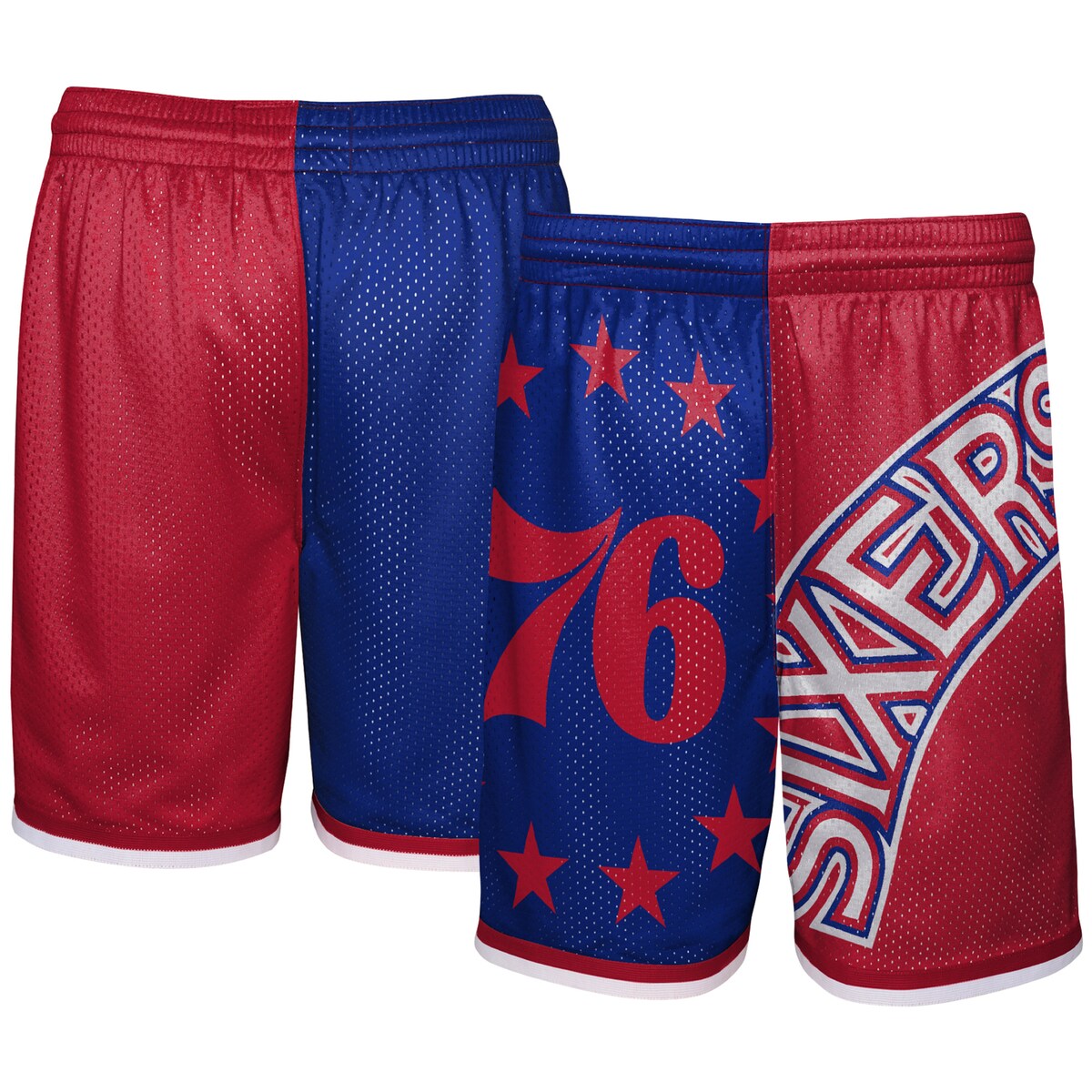 【公式グッズ】NBA 76ers カジュアル ショーツ Mitchell & Ness/ミッチェル＆ネス メンズ レッド (Youth OST M&N HWC Big Face 5.0 Submlimated Short)｜Fanatics公式ストア 店