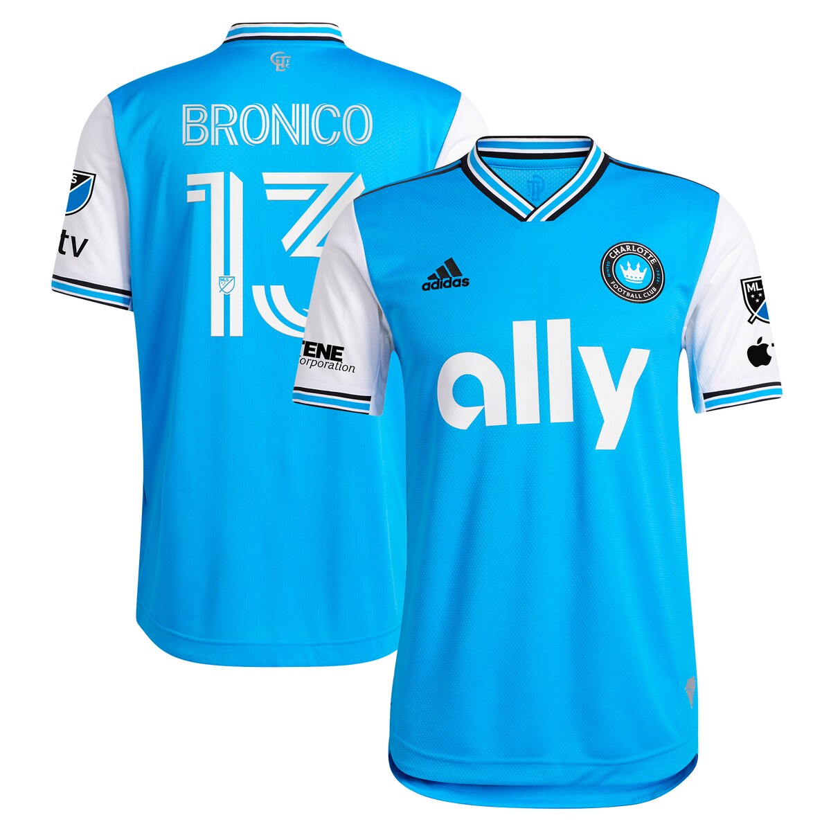MLS シャーロットFC ブロニコ オーセンティック ユニフォーム Adidas（アディダス） メンズ ブルー (15515 JERMENACS)画像