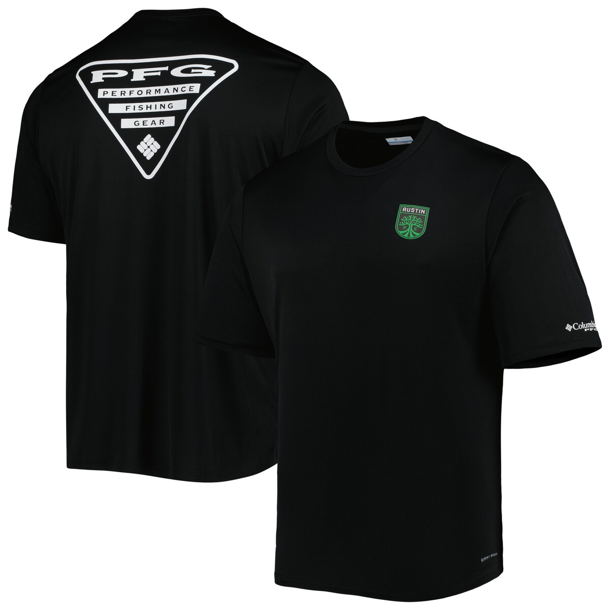 【公式グッズ】MLS オースティンFC Tシャツ コロンビア メンズ ブラック (OCS S22 Men's Terminal Tackle Tee)