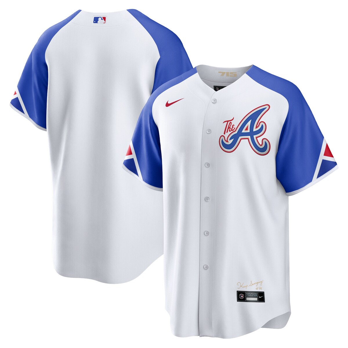 【公式グッズ】MLB ブレーブス レプリカ ユニフォーム Nike/ナイキ メンズ ホワイト (Men's Nike City Connect Replica Team Jersey - 2023)