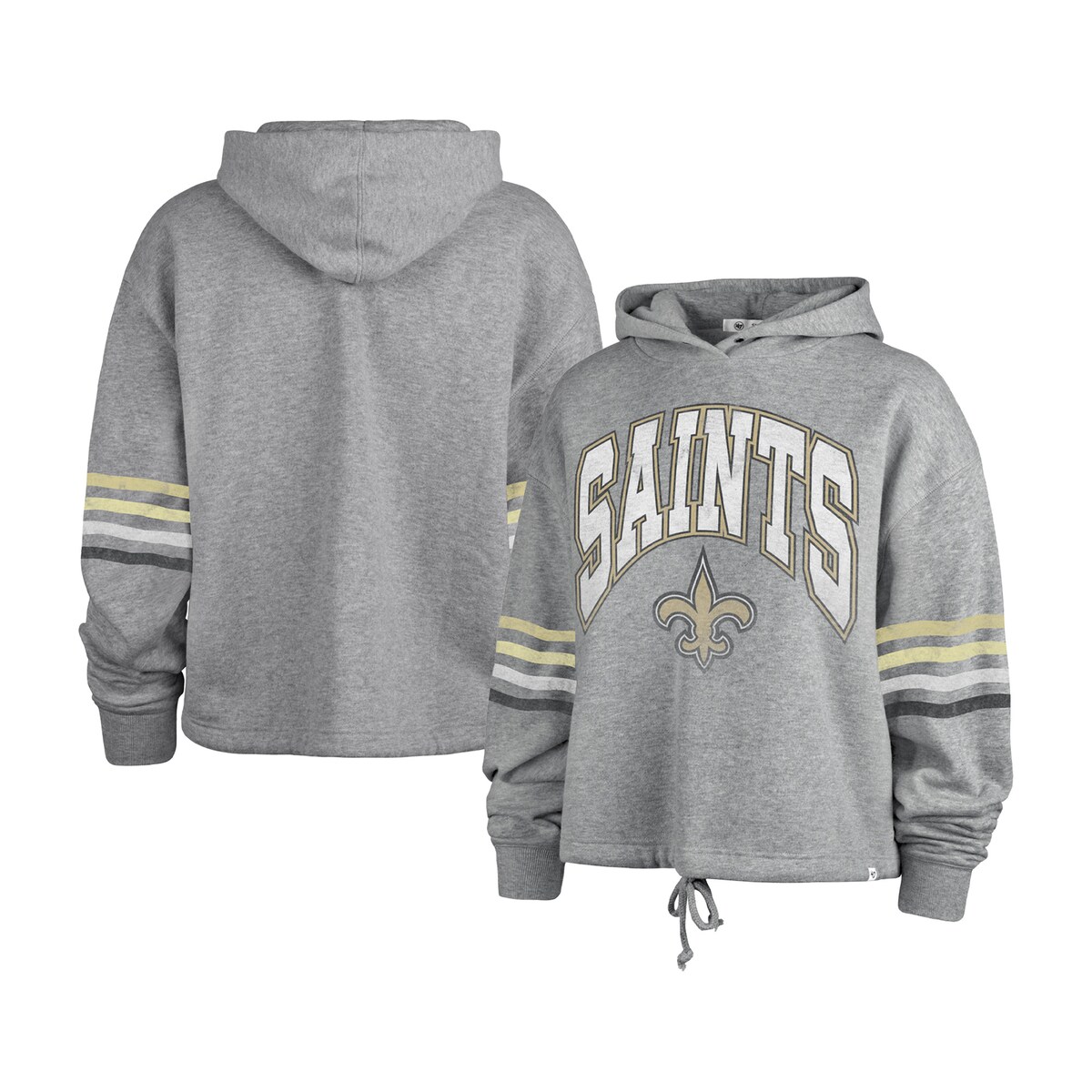【公式グッズ】NFL セインツ プルオーバー パーカー '47/フォーティーセブン レディース ヘザーグレイ (23 Women's Upland Bennett Hoodie)