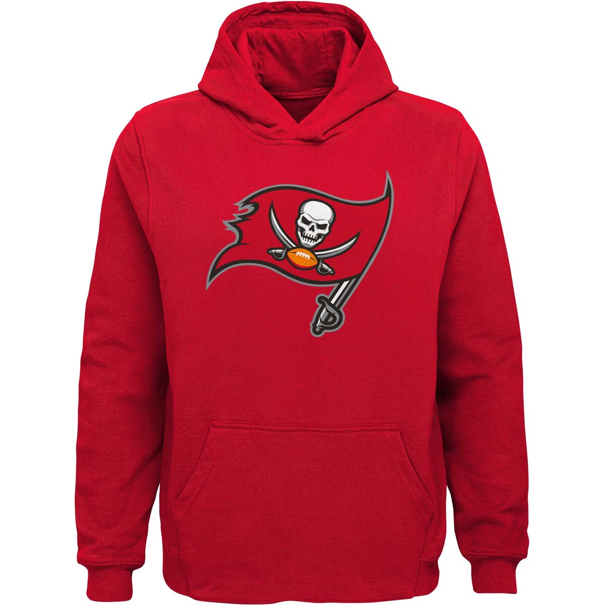 【公式グッズ】NFL バッカニアーズ プルオーバー パーカー Outerstuff キッズサイズ レッド (23 Youth Team Logo POH)