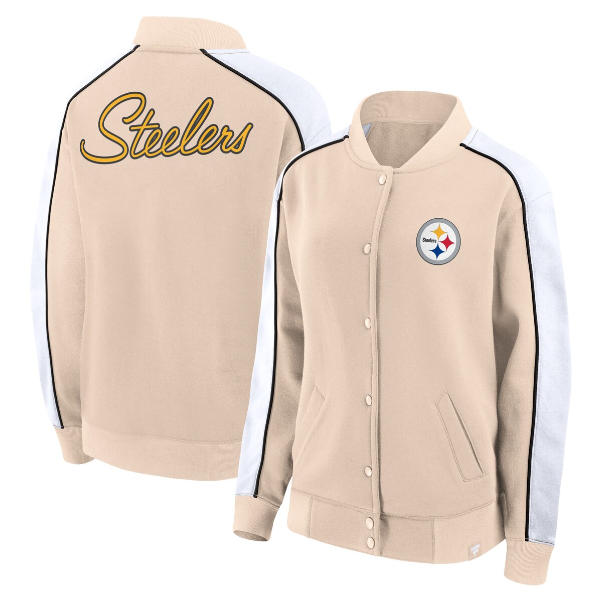 【公式グッズ】NFL スティーラーズ ジャケット Fanatics/ファナティクス レディース (23 Women's Lounge LS Snap Front Jacket)