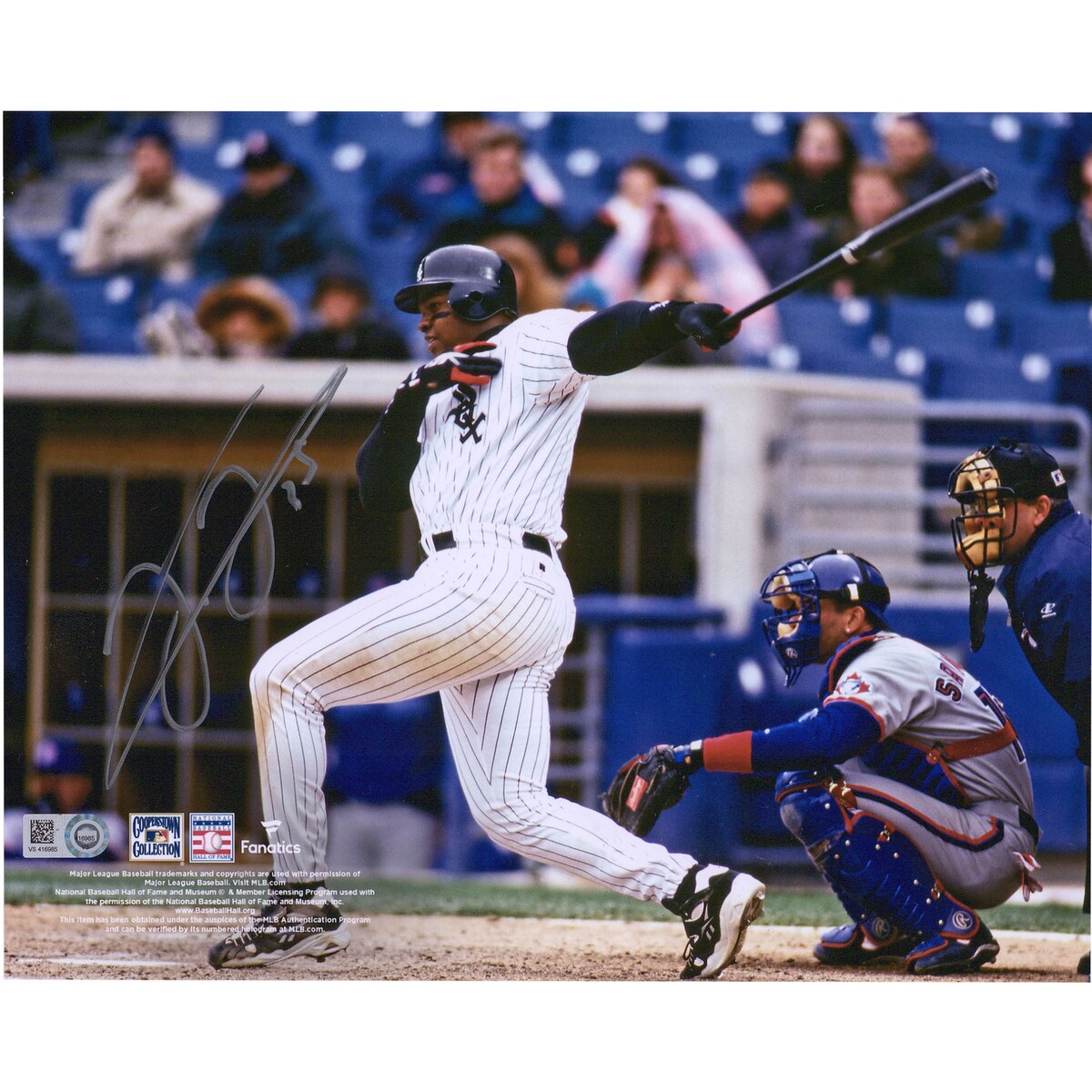 【MLB公式ホログラム付】MLB ホワイトソックス フランク・トーマス 直筆サイン フォト Fanatics Authentic/ファナティクスオーセンティック (Frank Thomas Aut 8x10)