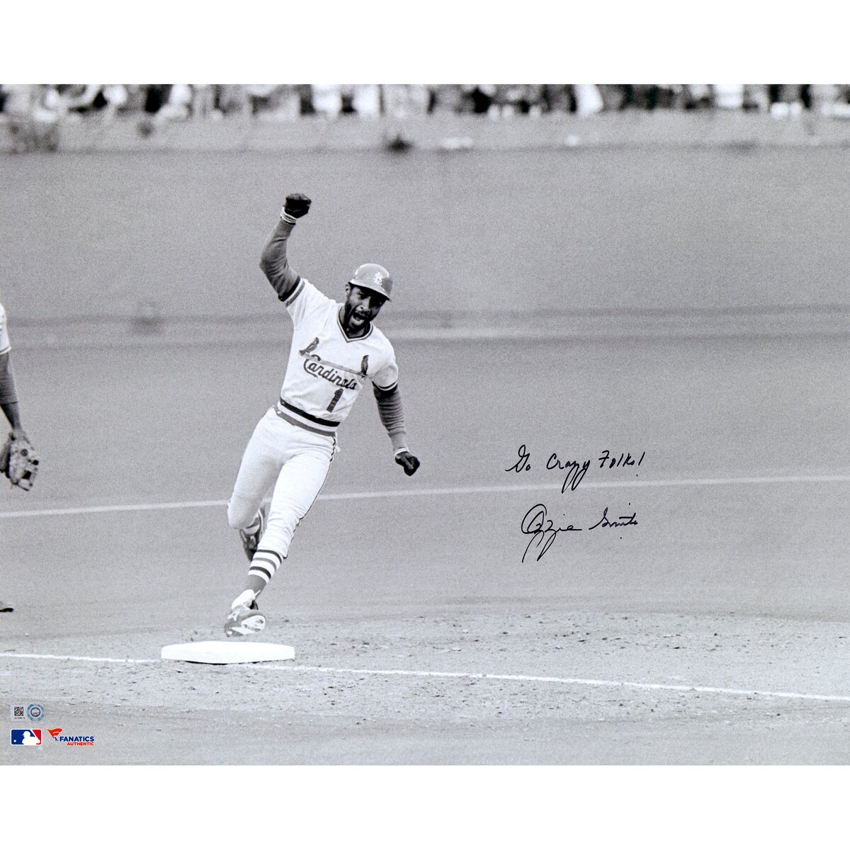【MLB公式ホログラム付】MLB カージナルス オジー・スミス 直筆サイン フォト （16x20） Fanatics Authentic/ファナティクスオーセンティック (16x20 Aut Photo MLB)