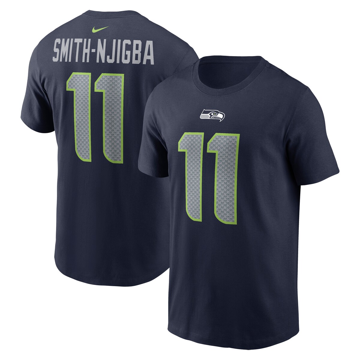 【公式グッズ】NFL シーホークス ジャクソン・スミス=ニジバ ネーム&ナンバー Tシャツ Nike/ナイキ メンズ ネイビー (23 Men's Nike Player N&N SST)|Fanatics公式ストア 店