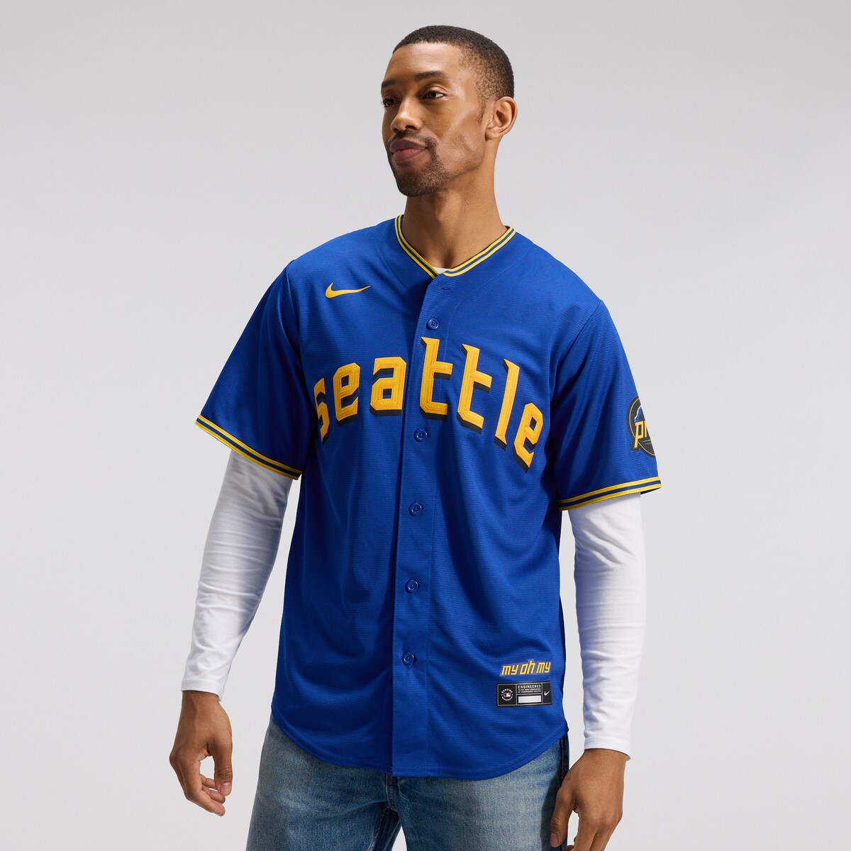 【公式グッズ】MLB マリナーズ レプリカ ユニフォーム Nike/ナイキ メンズ ロイヤル (Men's Nike City Connect Replica Team Jersey - 2023)