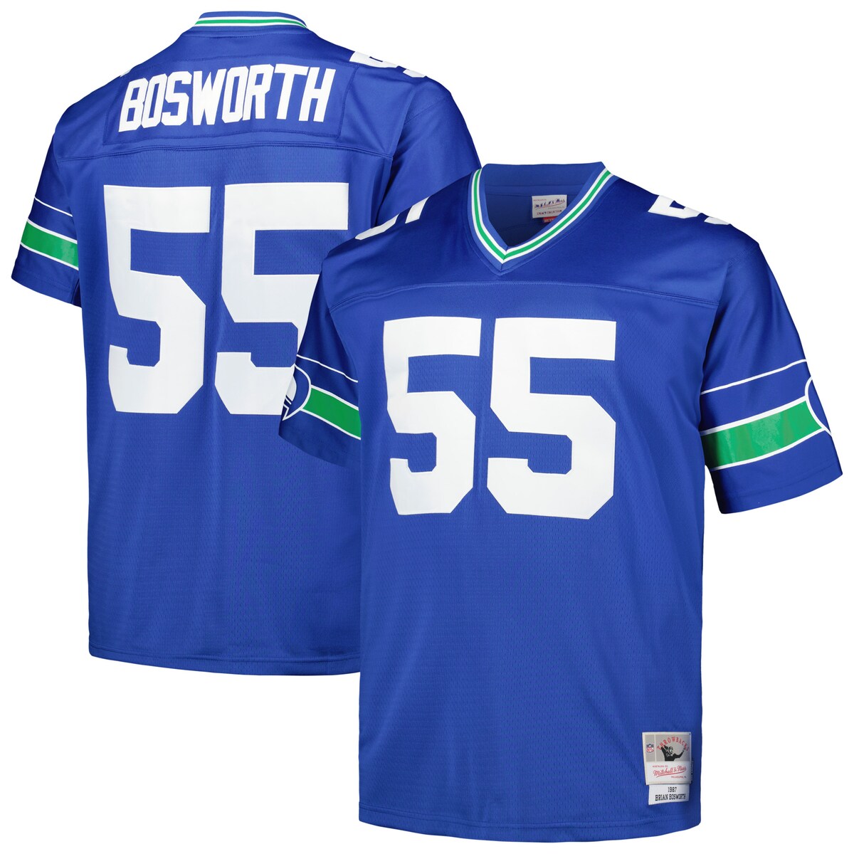 【公式グッズ】NFL シーホークス ブライアン・ボスワース ユニフォーム （大きいサイズ） Mitchell & Ness/ミッチェル＆ネス メンズ ロイヤル (Men's MNC B&T Legacy Retired Player Jersey) 26,737円