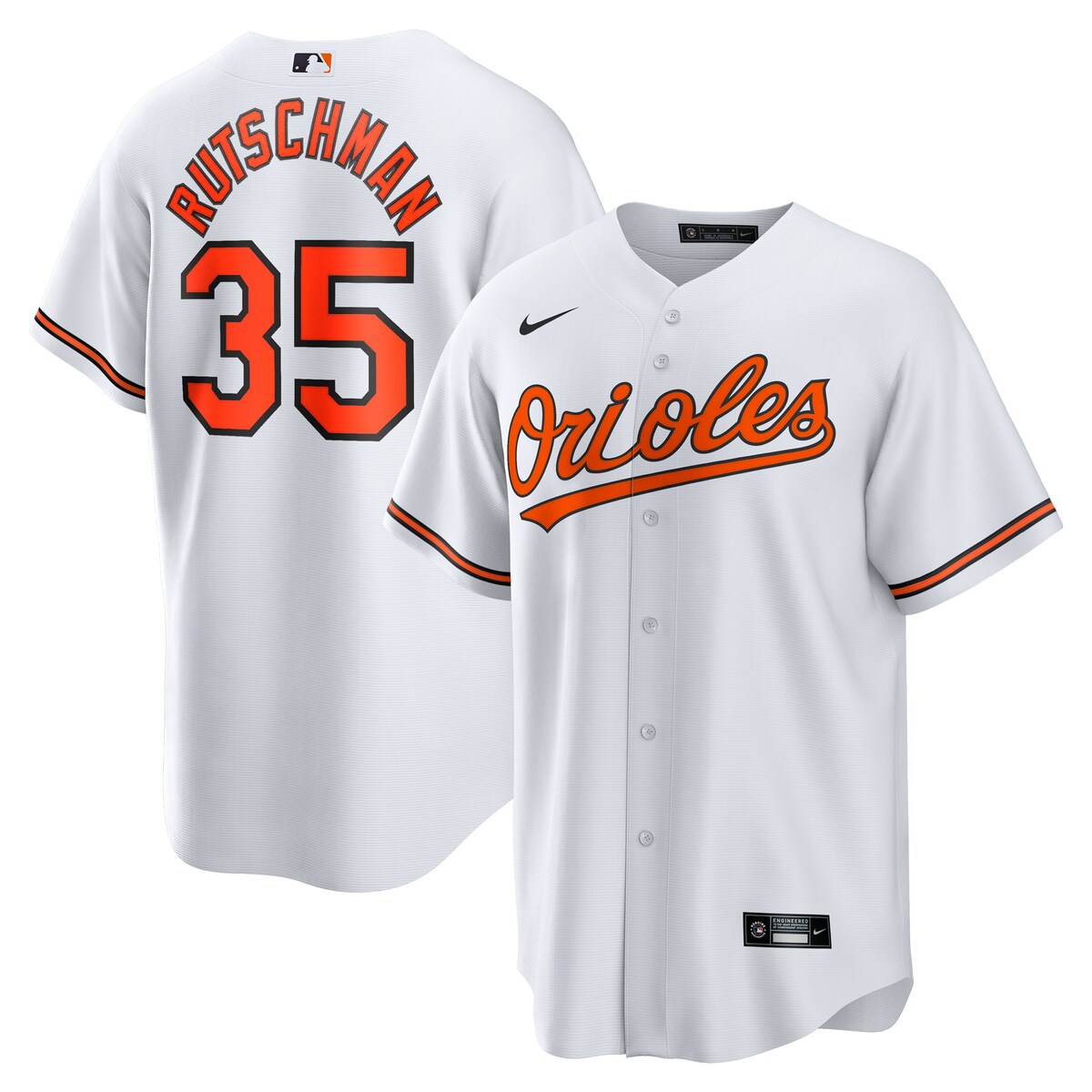 【公式グッズ】MLB オリオールズ アドリー・ルッチマン レプリカ ユニフォーム Nike/ナイキ メンズ ホワイト (T770 Mens Replica Jersey - Player N&N)