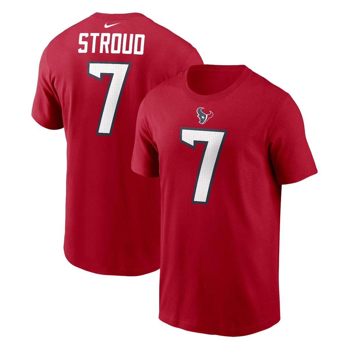 【公式グッズ】NFL テキサンズ C.J. ストラウド ネーム&ナンバー Tシャツ Nike/ナイキ メンズ レッド (23 Men's Nike Player N&N SST Expired Style)