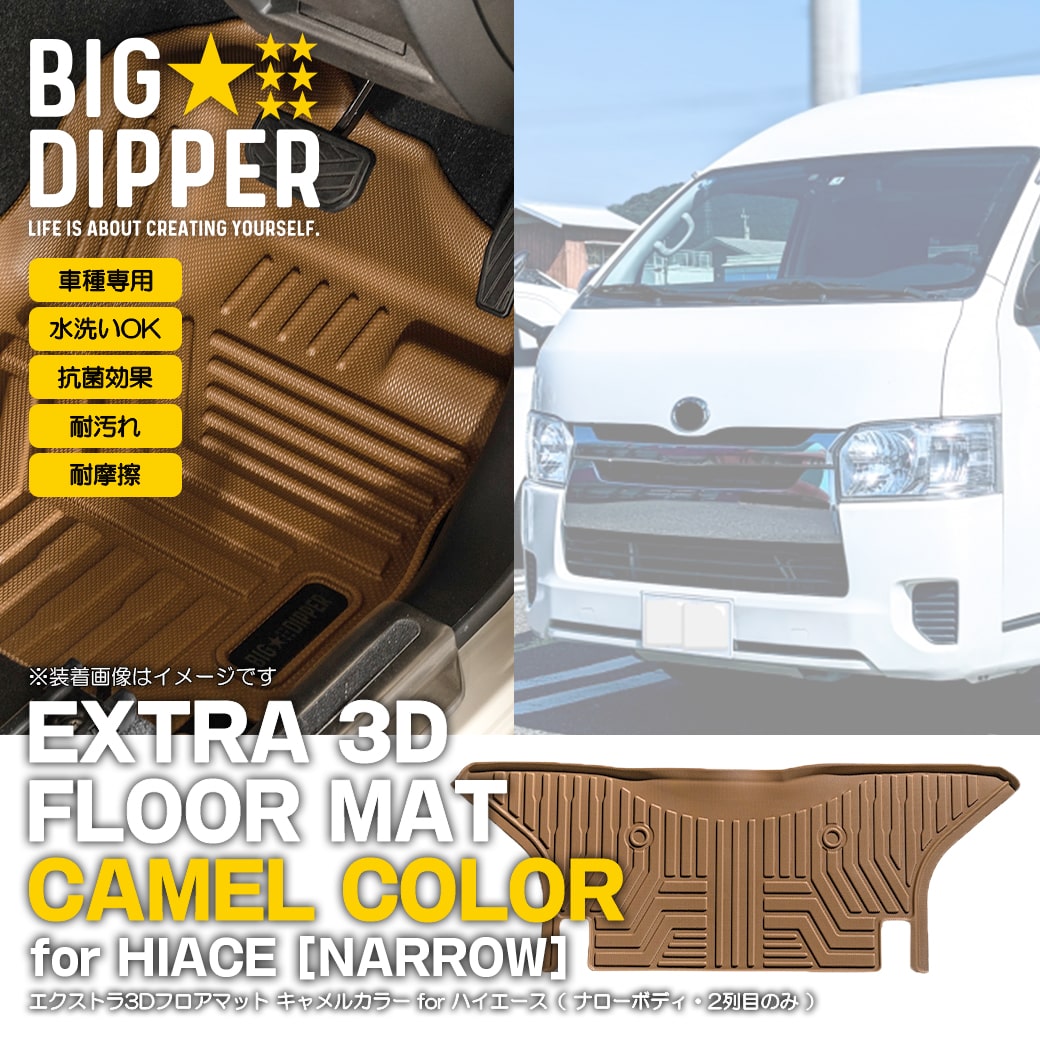トヨタ200系ハイエースバンスーパーGLナロー用カーゴマット　コンプリートセット トヨタ200系ハイエースバンスーパーGLナロー用カーゴマット