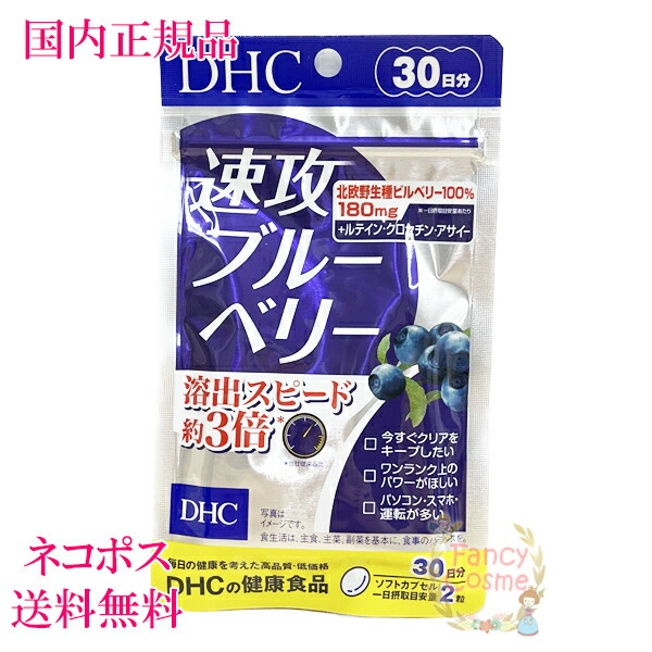 DHC 速攻ブルーベリー 30日分 60粒入り 健康食品 賞味期限2024年