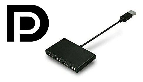 送料無料　ELSA DisplayPort1.2対応 HUB1-4 P3317　ハブ/HUB