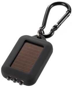 オーム電機　LED　ソーラー　携帯　アウトドア　軽量　充電式　カラビナ　防災　キーホルダー　レジャー　小型　ライト　キーライト　送料無料
