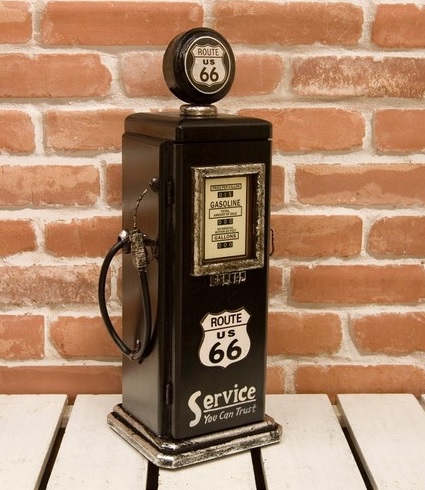 ガスポンプ マルチキャビネット ルート66 ROUTE66 203MS3229S インテリア 収納 アメリカン 2段 キャビネット アンティーク レトロ 送料無料