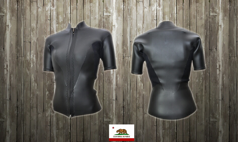 classic smooth black Women's ショートスリーブ タッパ 2mm S/Sタッパ|SMOKEY BONES