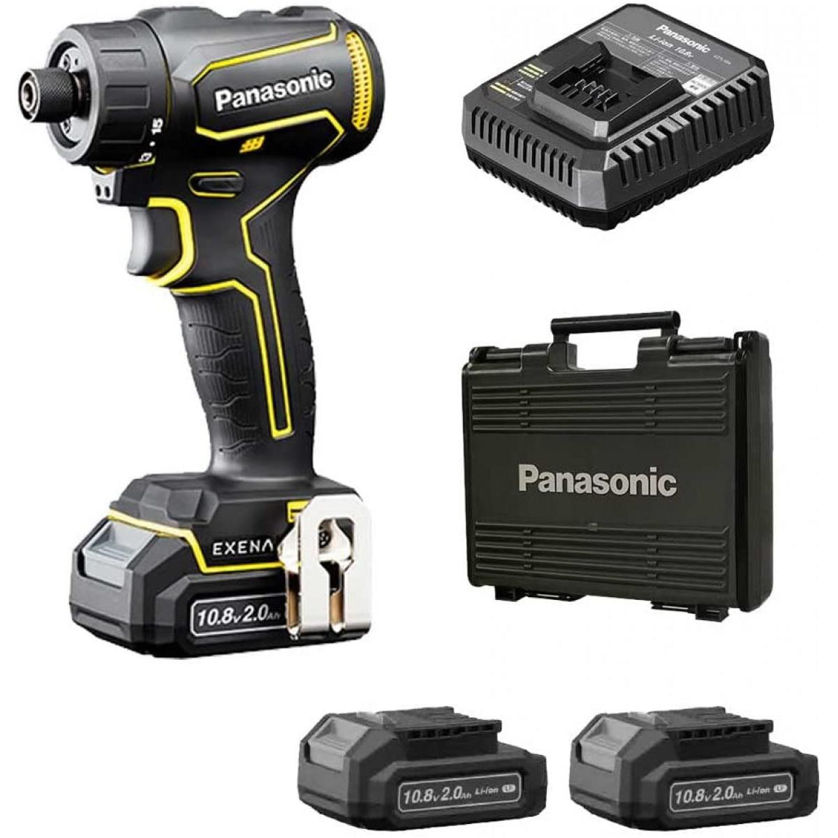Panasonic パナソニック 電動工具 ドライバドリル 充電ドリルドライバー EZ1D32 ビットタイプ 10.8V 2.0Ah Lシリーズ レッド EZ1D32F10D-Y|ファンズファクトリー