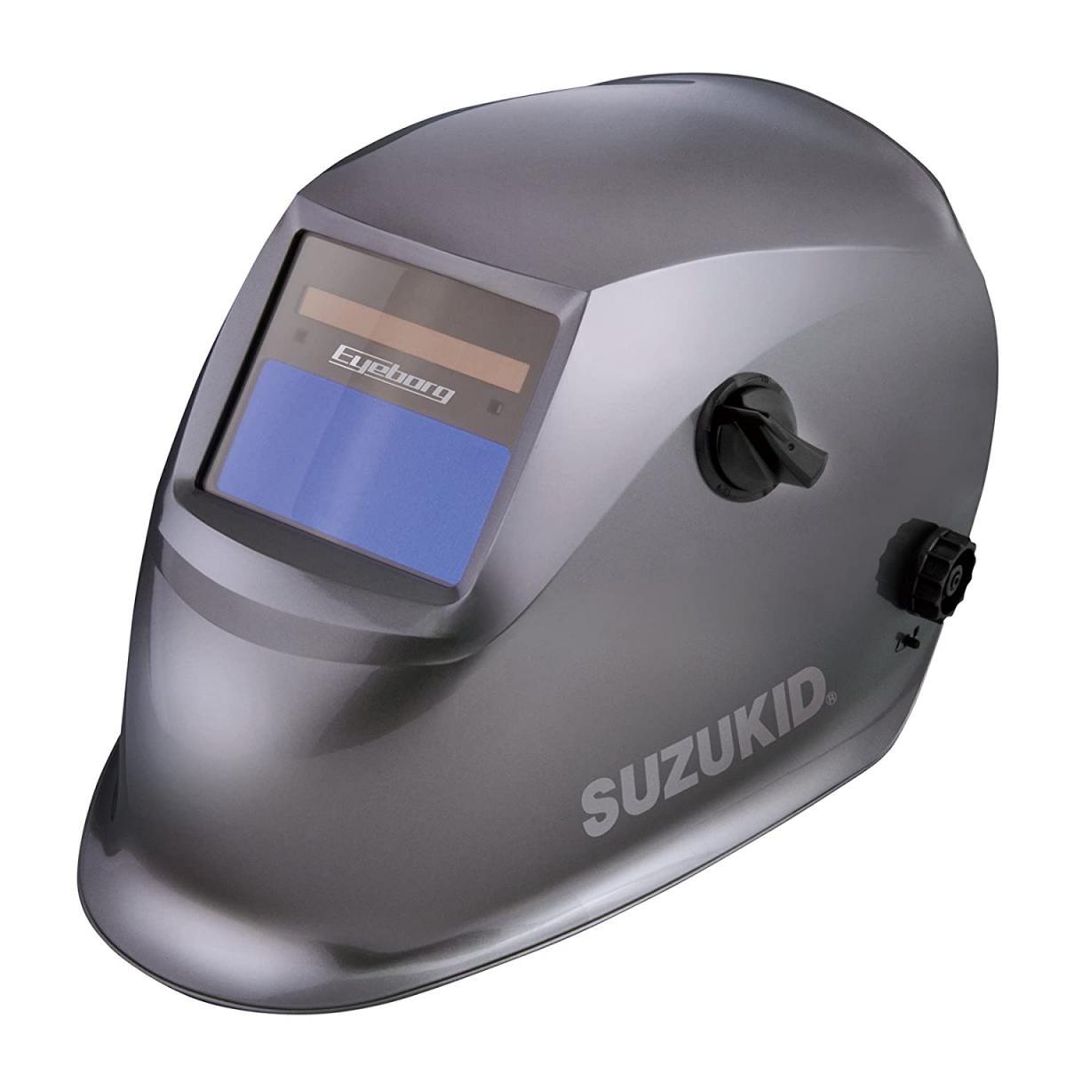 スズキッド SUZUKID アイボーグα2 EB-200A2 液晶式自動遮光溶接面 電気溶接作業 溶接面 ガンメタリック 溶接作業用 遮光 液晶 自動