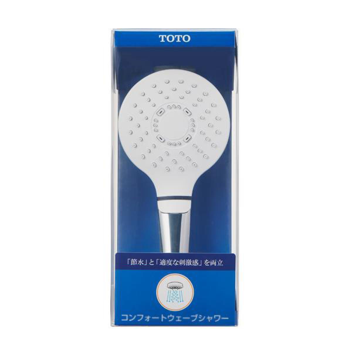 TOTO シャワーヘッド コンフォートウエーブシャワー めっき THYC70C　シルバー 節水｜ファンズファクトリー 7,836円