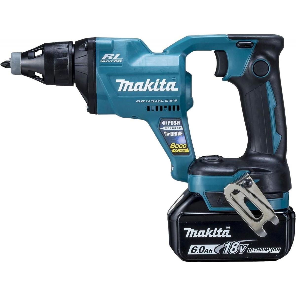 マキタ Makita 充電式 スクリュードライバ 18Ｖ6Ah バッテリ・充電器・ケース付 FS600DRG