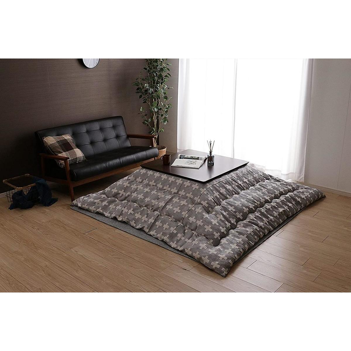【i】【代引不可】 こたつ布団 長方形 ベルンII グレー 約200×250cm こたつ掛け布団 ナチュラル ベーシック【北海道・沖縄・離島不可】