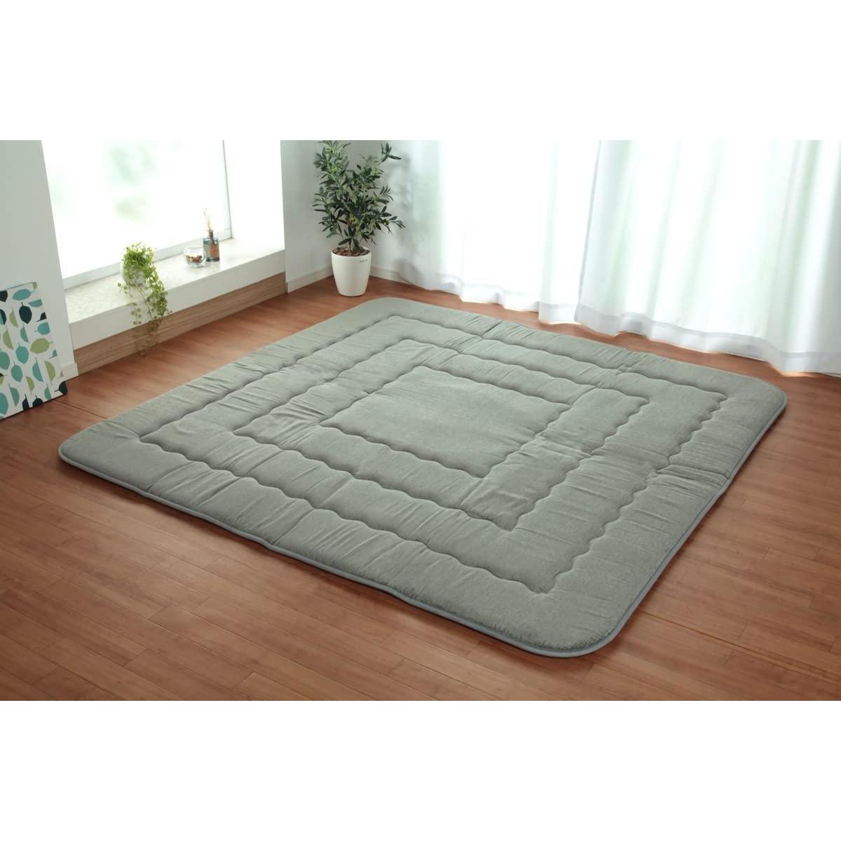 【i】【代引不可】 イケヒコ こたつ敷布団 ラグ ふっくら敷 撥水 モデルノ グレー 190×240cm 6022939【北海道・沖縄・離島不可】