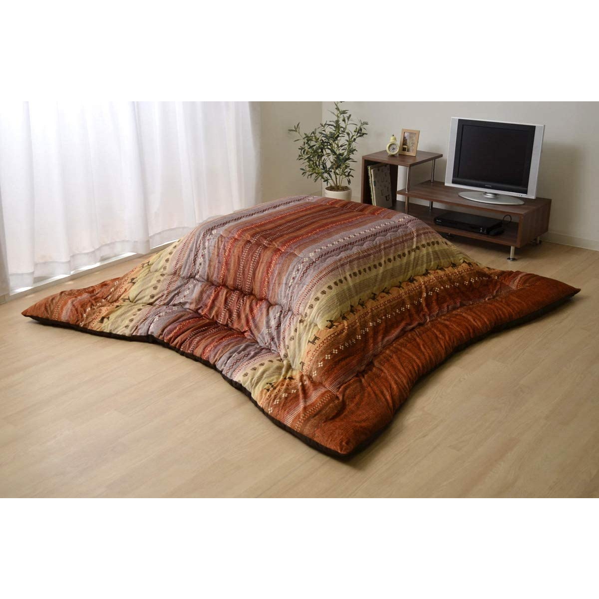 【i】【代引不可】イケヒコ こたつ掛けふとん 長方形 ラディ 約205×285cm 洗える 国産 #5185259【北海道・沖縄・離島不可】