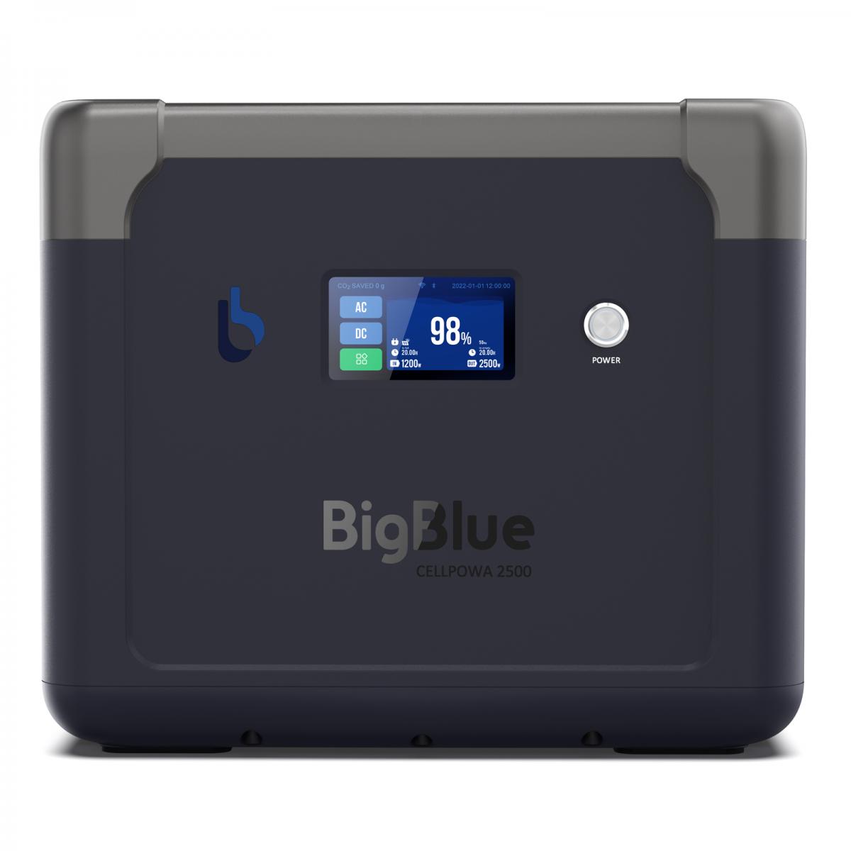 Bigblue リン酸鉄 ポータブル電源 Cellpowa2500 1843Wh 576000mAh 2500W CP2500 パススルー 非常用バッテリー 停電 家庭用 小型 コンパクト 軽量|ファンズファクトリー