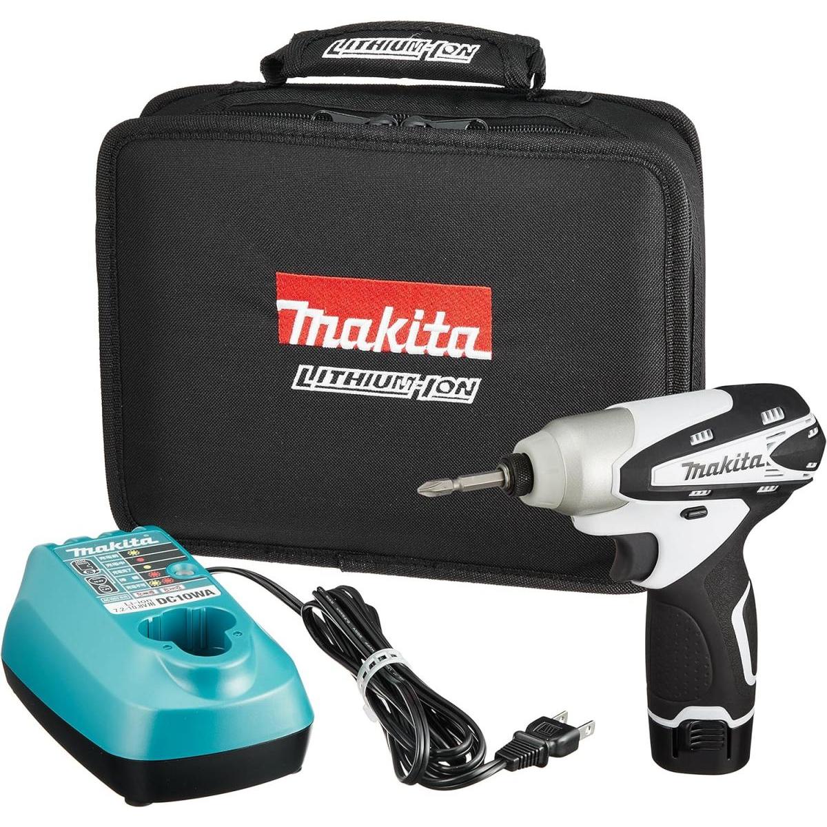 マキタ(Makita) 充電式インパクトドライバ 10.8V 小型 白 本体付属バッテリー1個搭載モデル TD090DWSPW｜ファンズファクトリー 10,743円