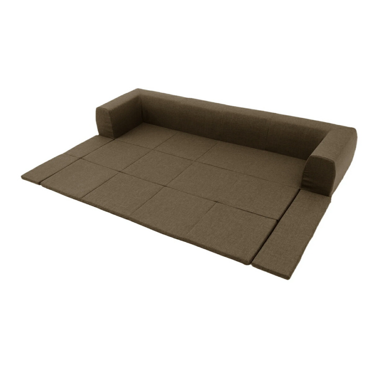 【I】セルタン CELLUTANE フロアマット付き ソファ L ダリアンブラウン JOUIR ジュイール カバー洗濯可 A683a-561BR キッズ プレイマット 【受注生産品】