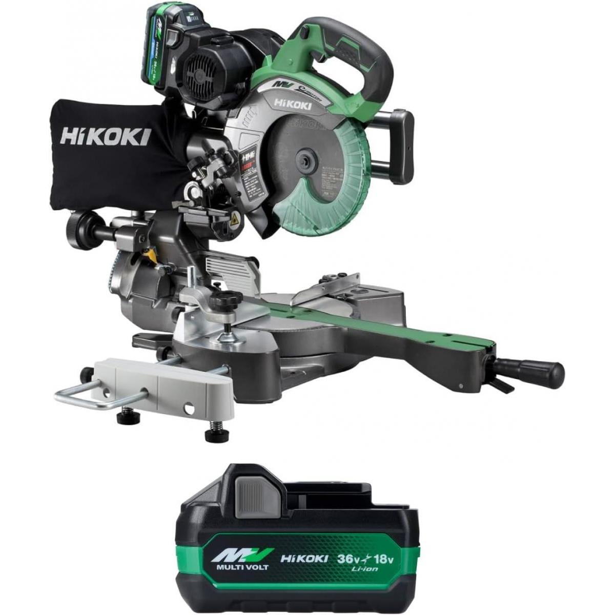 HiKOKI(ハイコーキ) 36V 充電式 卓上スライド丸のこ スライド丸ノコ 丸ノコ マルノコ 4190mm C3607DRA(K)(XPSZ)|ファンズファクトリー