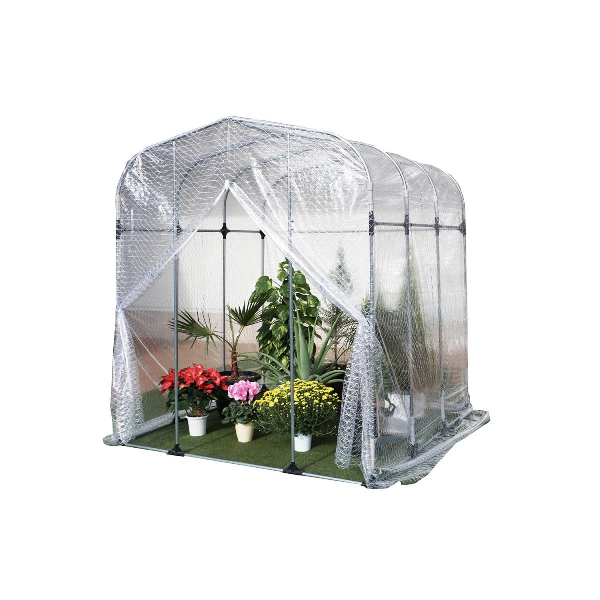 南栄工業 温室 グリーンハウス NH-10 本体一式 1坪 組立式 鉢植え 花 観葉植物 保護 温室ハウス ビニールハウス ファスナー入り口｜ファンズファクトリー