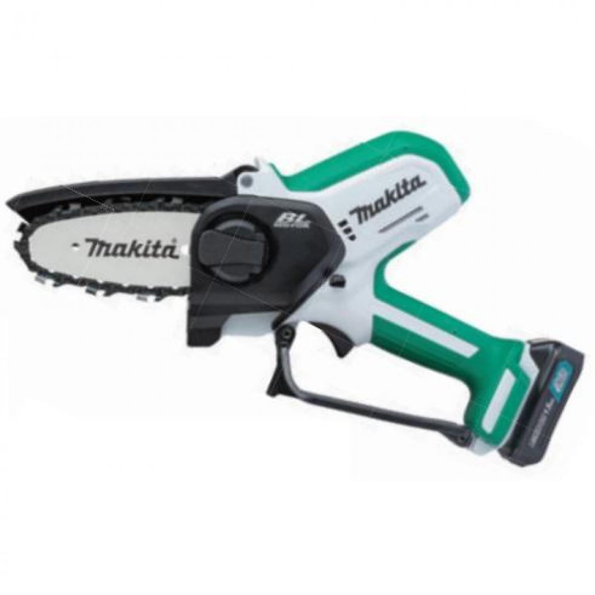 マキタ makita 充電式ハンディソー MUC100DWHG バッテリBL1015+充電器DC10WC付 ガイドバー長100mm チェーン形式80TXL-26E 10.8V対応｜ファンズファクトリー