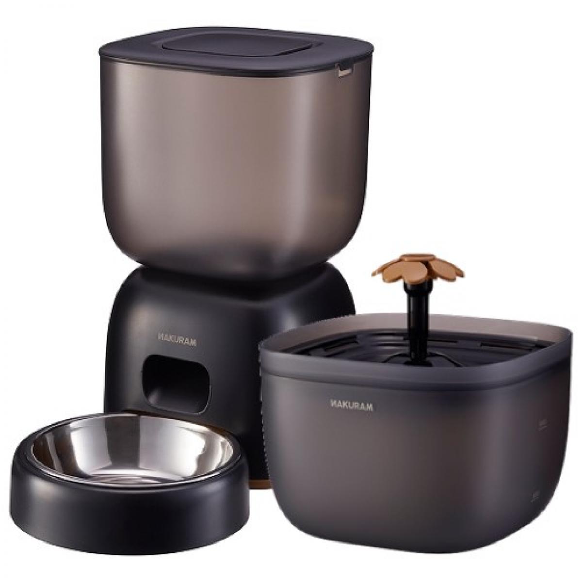 マルカン ナクラム ペット用オートフィーダ−アンドファウンテン DA-459 犬・猫用 給餌器 給水器 ペット家電|ファンズファクトリー