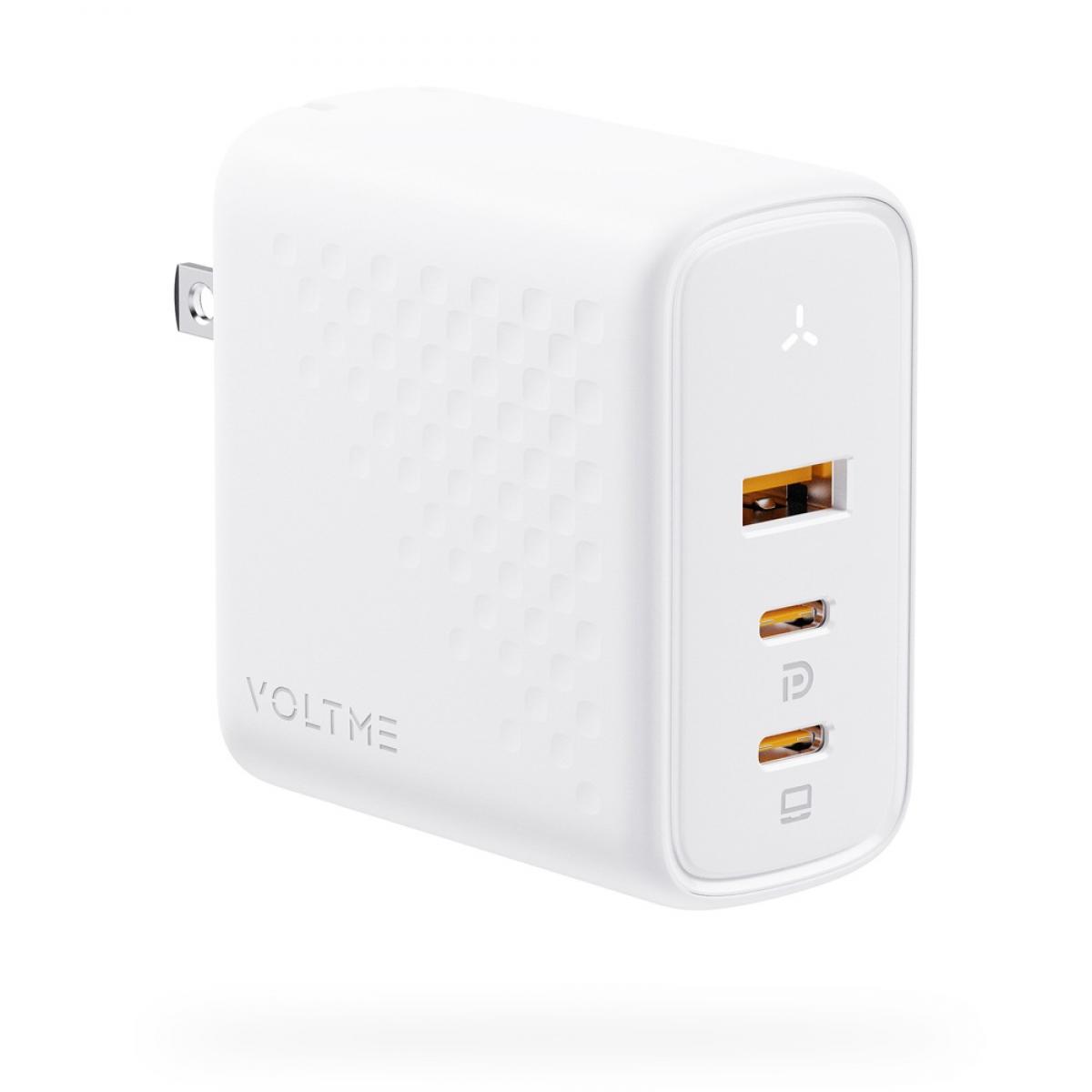 ボルトミー VOLTME 充電器 PD対応 100W Revo 100 Type-C×2ポート ＋ Type-A×1ポート ホワイト 白 V2104V1 急速充電器 急速充電 3台同時