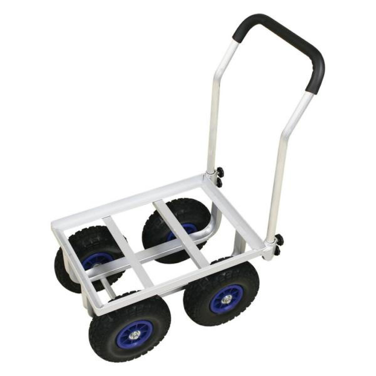 シンセイ アルミハウスカー 10インチ ノーパンクタイヤ TC4525AL-PU 園芸台車 収穫台車