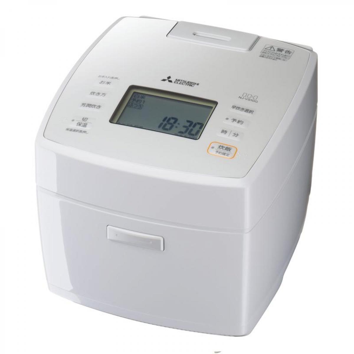 三菱　IHジャー炊飯器　NJ-SV06R-W　備長炭 炭炊釜　22年製【C181 Amazon | 三菱 MITSUBISHI 炊飯器 3.5合 備長炭 炭炊釜 IH 白磁