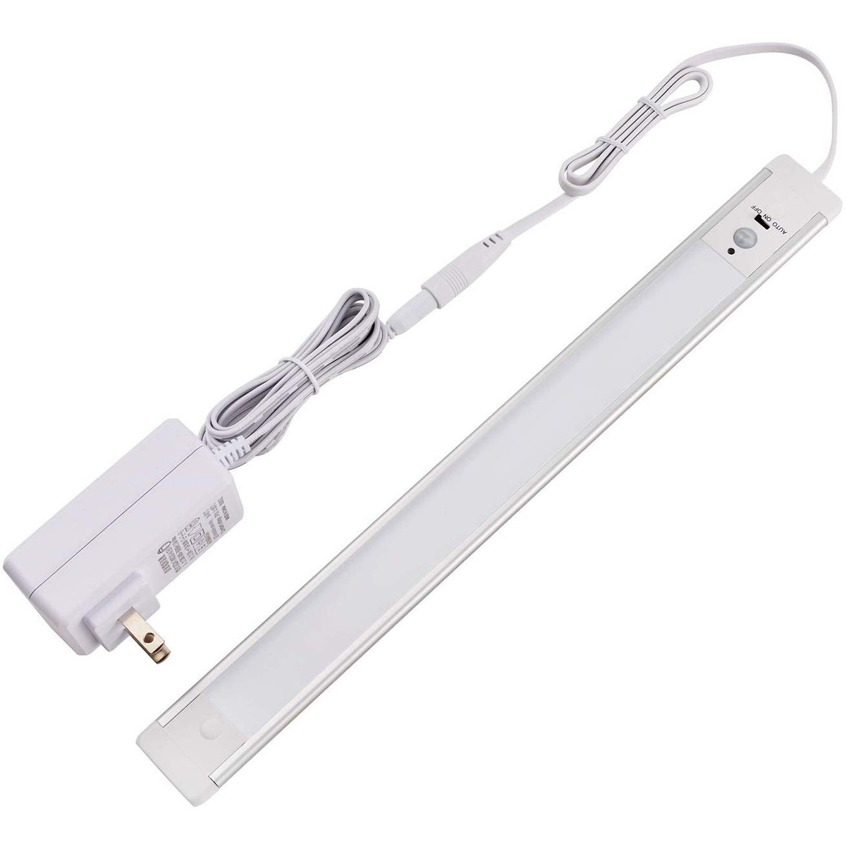 ELPA エルパ LEDバーライト(多目的灯) 30cm 昼光色 明暗人感センサー 角度調節可能 導光板使用 スリム ALT-2030PIR(D)