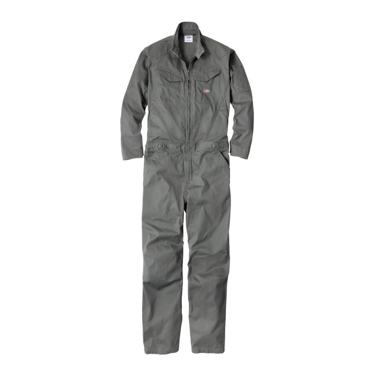 Dickies ヘリンボーンツナギ シダー XL D-916 ディッキーズ 作業着 作業服 つなぎ 長袖 ストレッチ ツナギ｜ファンズファクトリー
