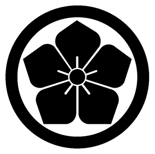 楽天市場】家紋ステッカー 101 丸に桔梗 20cmサイズ : ファンタジー