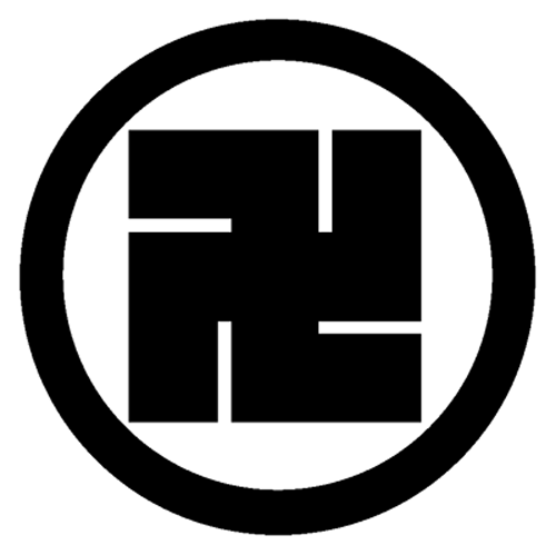 楽天市場】家紋 ステッカー 「蜂須賀卍」 20cmサイズ 家紋番号-258