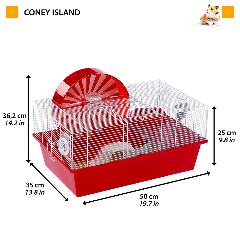 新品 正規品 ハムスター ケージ コニーアイランド Coney Lsland ハウス フルセット 小動物用 ペット用品 イタリアferplast社製 Fucoa Cl