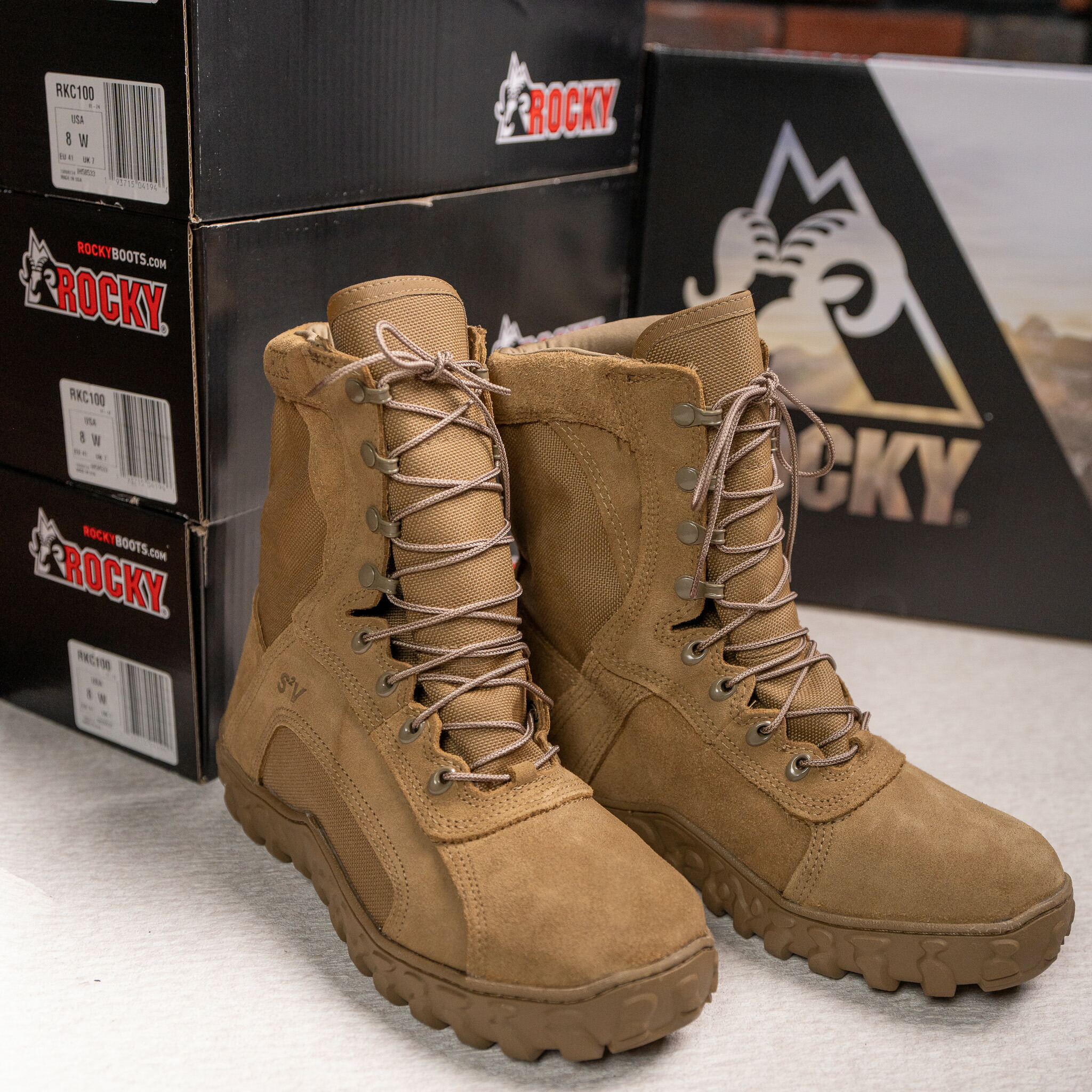 米軍　ROCKY ロッキー　ミリタリーブーツ　US 8  W 26cm 送料無料 楽天市場】US（米軍放出品）Rocky ARMY Hot Weather Combat