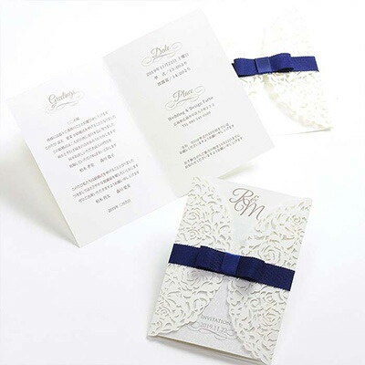 大人デザインでオシャレwedding招待状 印刷込 クレア 結婚式