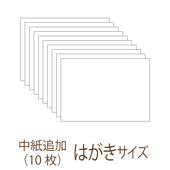 ハガキサイズ 無地 追加 10枚 『1年保証』