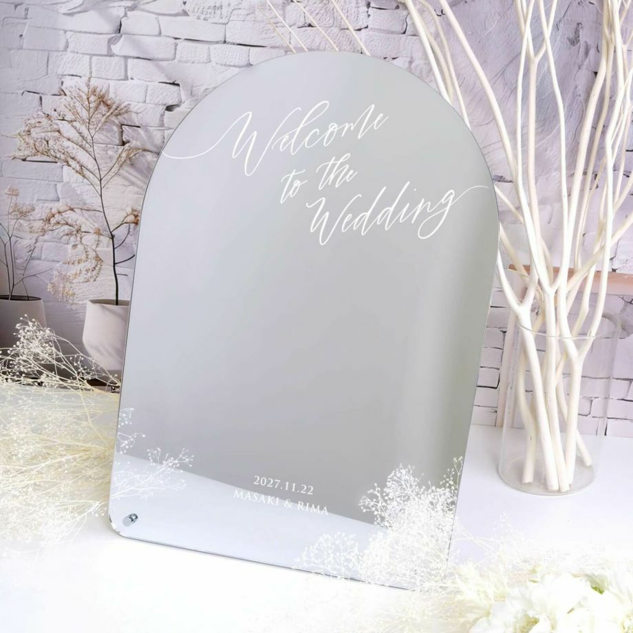 楽天市場】六角 ミラー ウェルカムボード 結婚式 披露宴 ウエディング