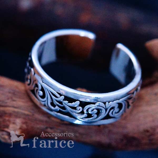 楽天市場】バングル 細め 総柄 植物 草花 ボタニカル 彫り アラベスク